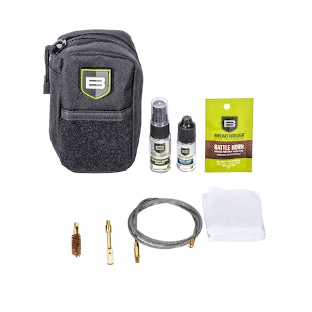 Breakthrough Clean Technologies Compact Pull Through COP Gun Cleaning Kit, .357, .38 Caliber & 9mm, Multi-Color BT-COP-35/38/9R-BLK